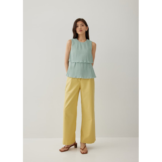 Jezebel Pleat Shell Top