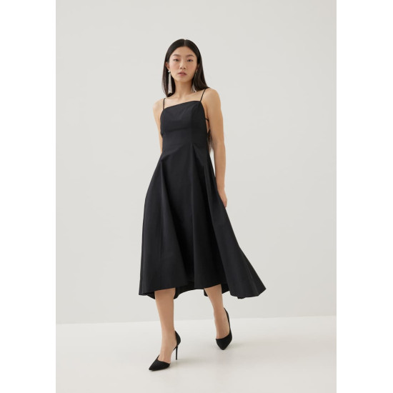 Ares Padded Fit & Flare Midi Dress