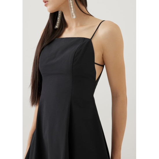 Ares Padded Fit & Flare Midi Dress