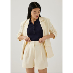 Silvia Tailored Linen Shorts