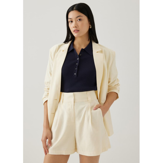 Silvia Tailored Linen Shorts