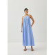 Lotti Textured Trapeze Maxi Dress