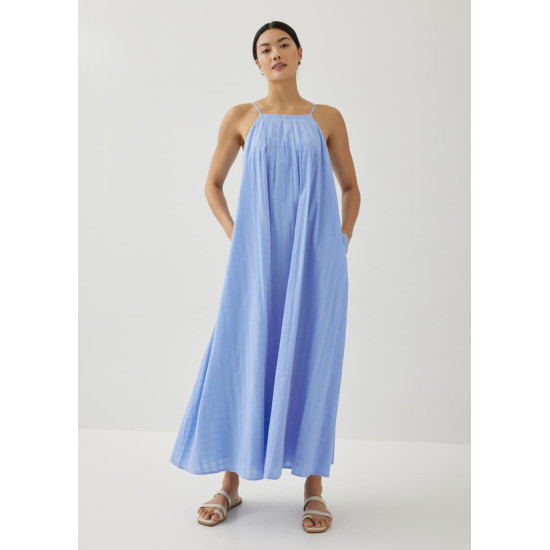 Lotti Textured Trapeze Maxi Dress