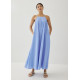 Lotti Textured Trapeze Maxi Dress