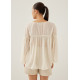 Rhiane Sheer Puff Sleeve Blouse