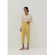 Coretta Tapered Cotton Twill Pants