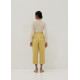 Coretta Tapered Cotton Twill Pants