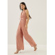 Jennett Padded Iridescent Wide Leg Jumpsuit