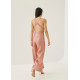 Jennett Padded Iridescent Wide Leg Jumpsuit