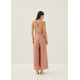 Jennett Padded Iridescent Wide Leg Jumpsuit