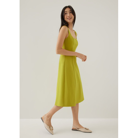 Gemina Jersey Fit & Flare Midi Dress