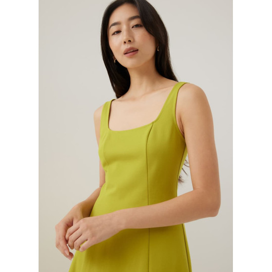 Gemina Jersey Fit & Flare Midi Dress