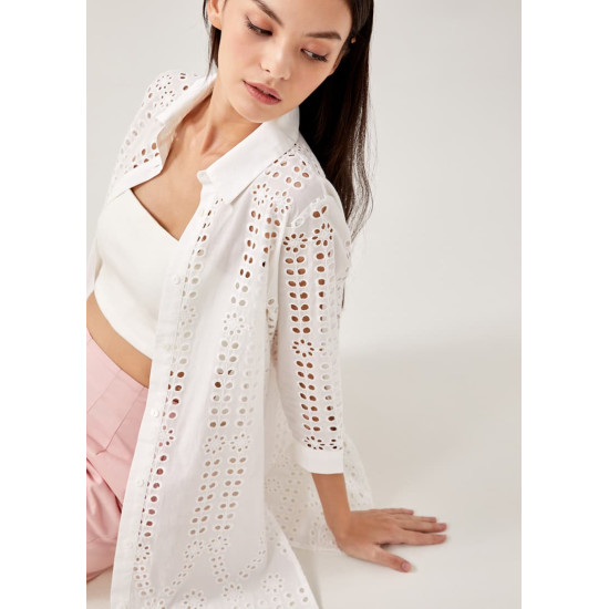 Derelle Broderie Tunic Shirt