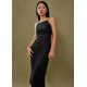 Gyla Straight Neck Column Maxi Dress