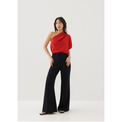 Jonan Asymmetric Drape Blouse