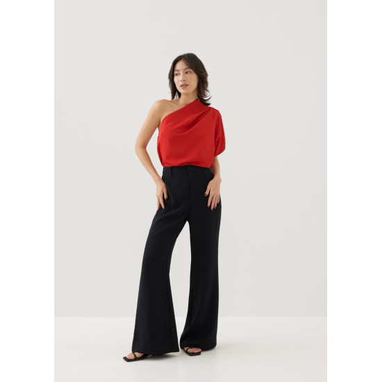 Jonan Asymmetric Drape Blouse