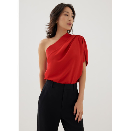 Jonan Asymmetric Drape Blouse