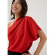 Jonan Asymmetric Drape Blouse