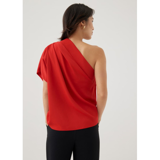 Jonan Asymmetric Drape Blouse