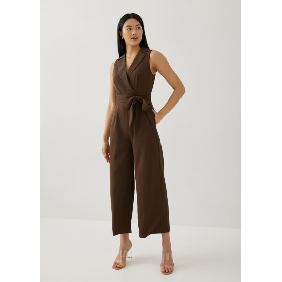 Dua Shoulder Padded Tailored Jumpsuit