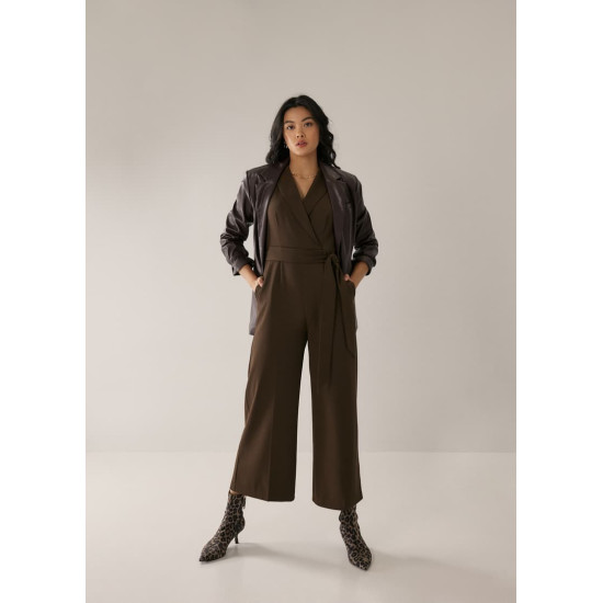 Dua Shoulder Padded Tailored Jumpsuit