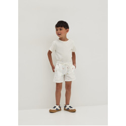 Keaira Elastic Cotton Twill Unisex Shorts in Tidal Daydream