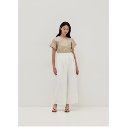 Cosette Pleated Tie Waist Culottes