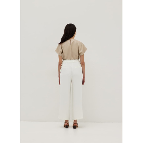 Cosette Pleated Tie Waist Culottes