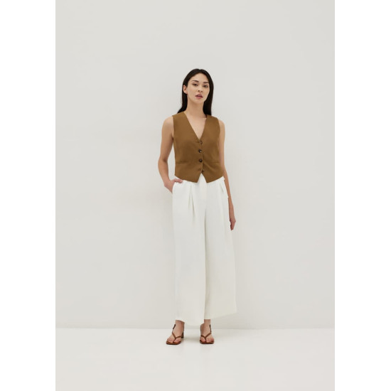 Cosette Pleated Tie Waist Culottes