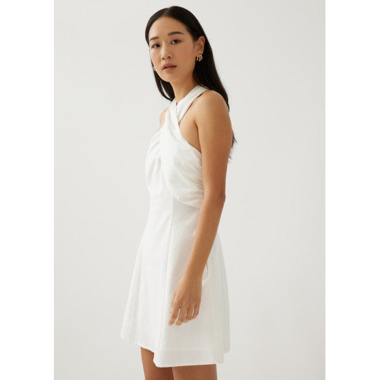 Analisse Linen Halter Neck Dress