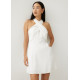 Analisse Linen Halter Neck Dress