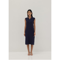 Gabby Collared Knit Midi Dress