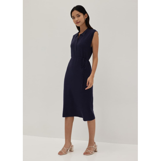 Gabby Collared Knit Midi Dress