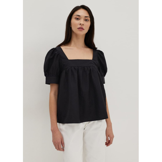 Kollyn Babydoll Puff Sleeve Top