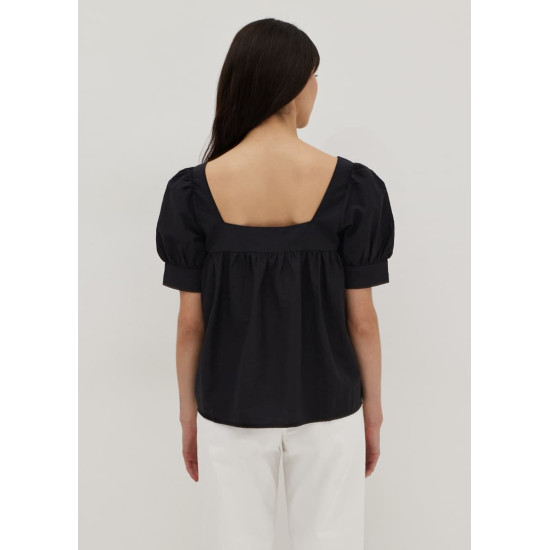 Kollyn Babydoll Puff Sleeve Top