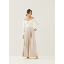 Aneth Pleated Straight Leg Pants