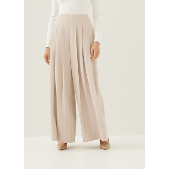 Aneth Pleated Straight Leg Pants