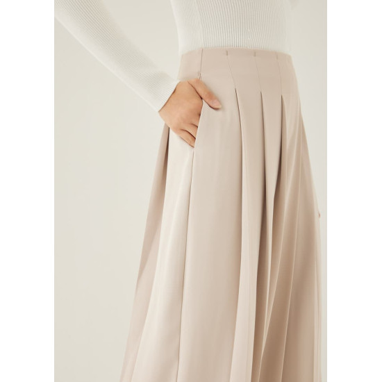 Aneth Pleated Straight Leg Pants