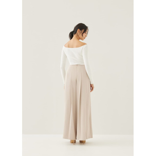 Aneth Pleated Straight Leg Pants