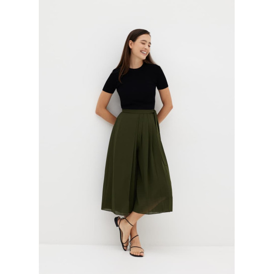 Marita Wrap Pleated Culottes