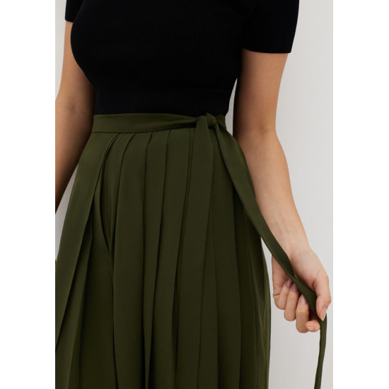 Marita Wrap Pleated Culottes