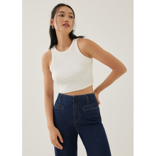 Fran Jersey Crop Tank Top