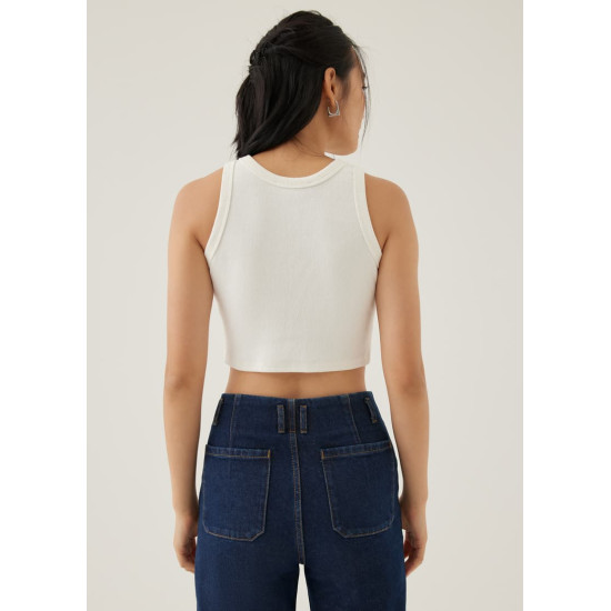 Fran Jersey Crop Tank Top