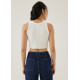 Fran Jersey Crop Tank Top