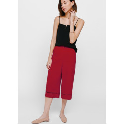 Elgina Eyelet Trim Culottes