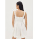 Rivka Pleat Square Neck Romper