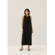 Vallie Neoprene Boat Neck Midaxi Dress