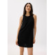 Ribbed Scoop Neck Shift Mini Dress