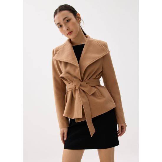 Wool Fitted Collared Jacket