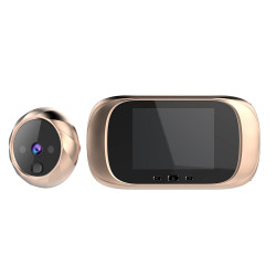 Bakeey Smart Vedio Doorbell 2.8 inch LCD Color Screen Digital Doorbell IR Night Vision Door Peephole Camera Bell - Gold
